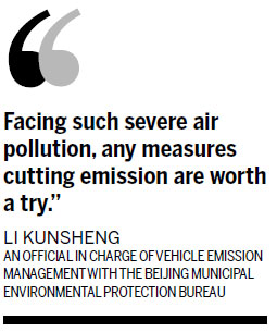 Beijing discusses ban on idling motor vehicles