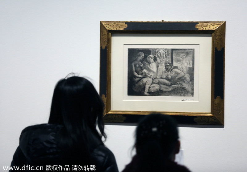 Picasso engravings exhibited in Beiiing