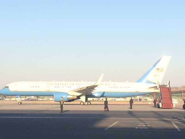 Michelle Obama arrives in Beijing