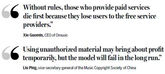 Music industry fights online piracy, calls for paid services