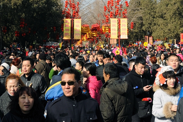 Beijing municipal parks see more visitors during Spring Festival