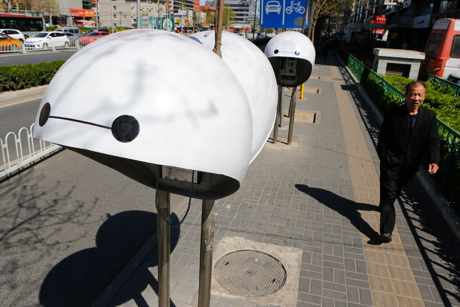 Phone booths are given Baymax makeover