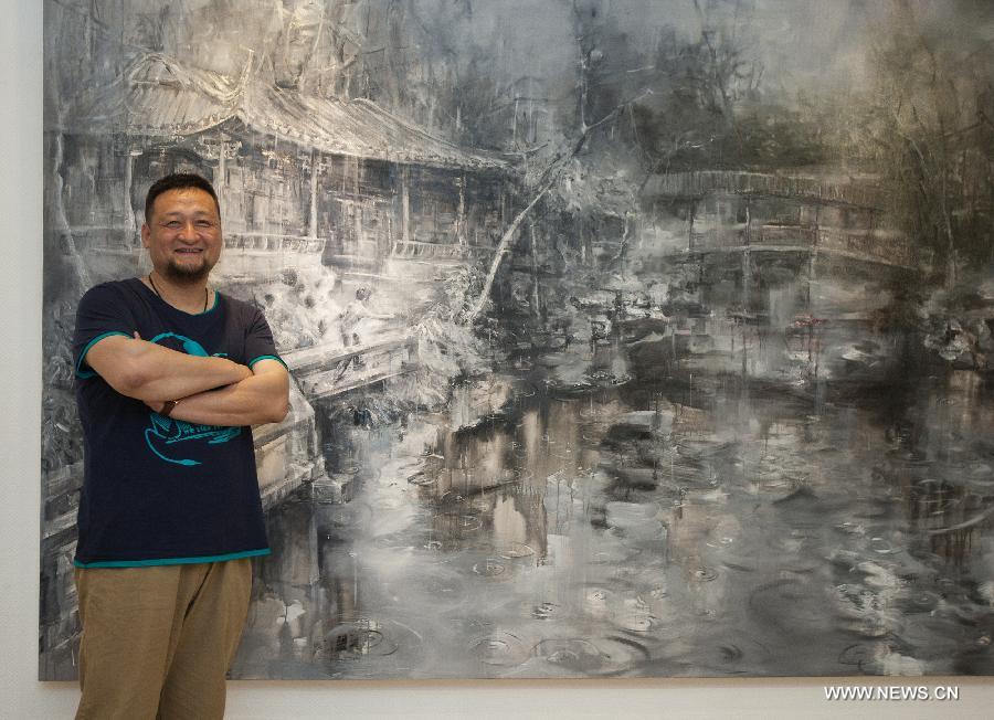 Exhibition of oil paintings by Zhang Yucong held in Beijing