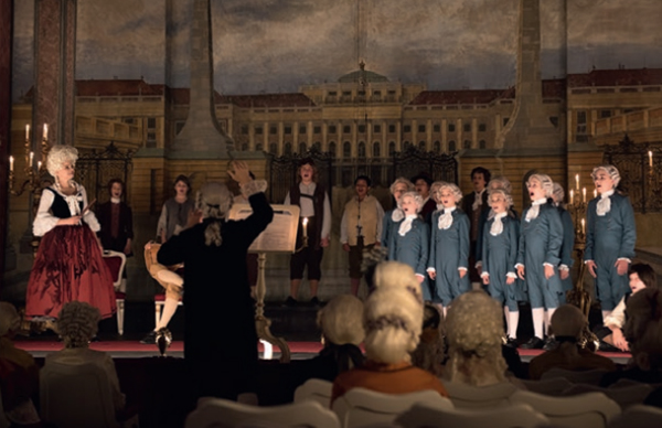 Vienna Boys Choir performs at the Austrian embassy in Beijing