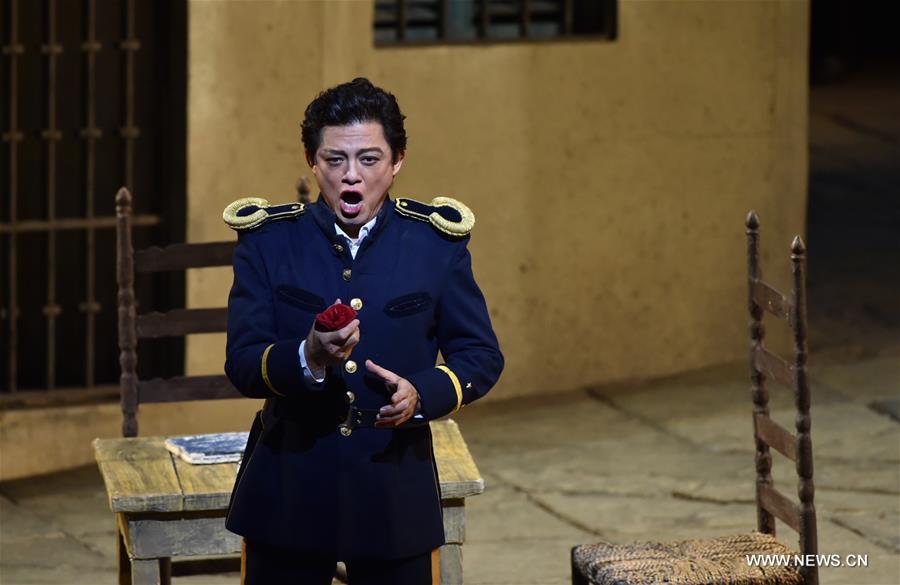 Opera Carmen staged at National Center for Performing Art in Beijing