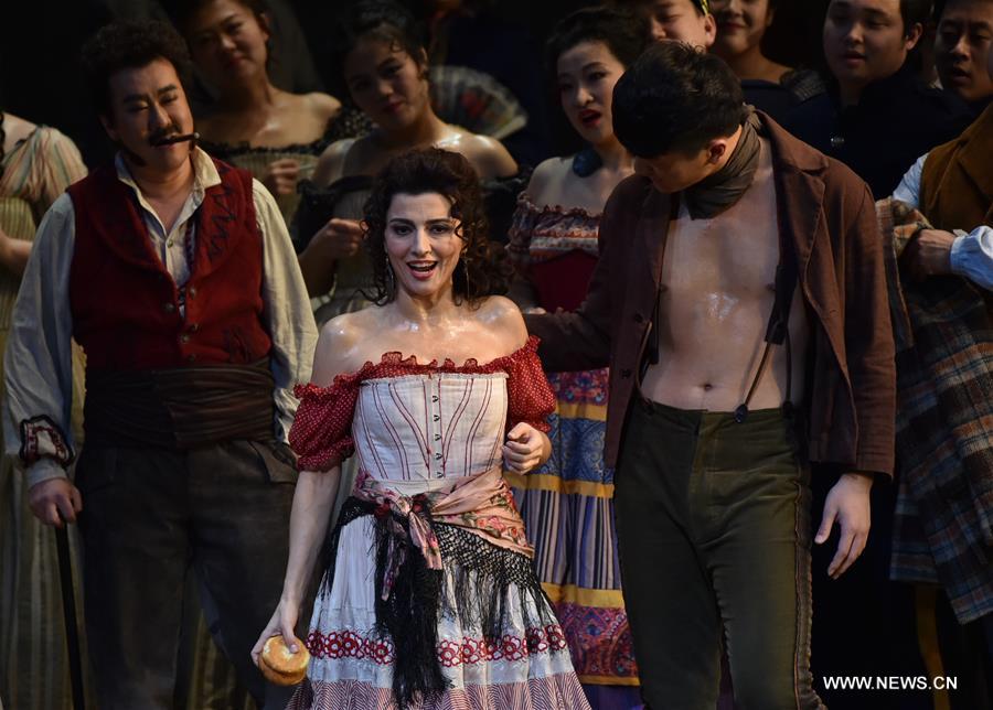 Opera Carmen staged at National Center for Performing Art in Beijing