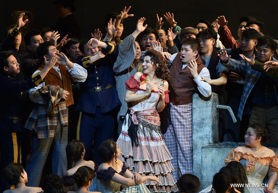 Opera Carmen staged at National Center for Performing Art in Beijing