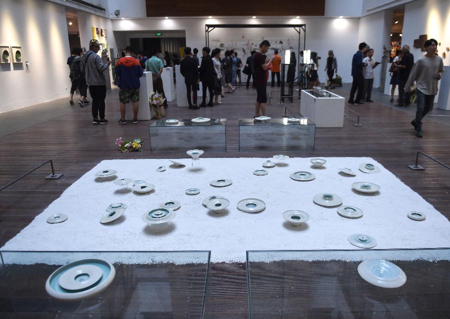 Exhibition displayed for art undergraduates of Tsinghua University