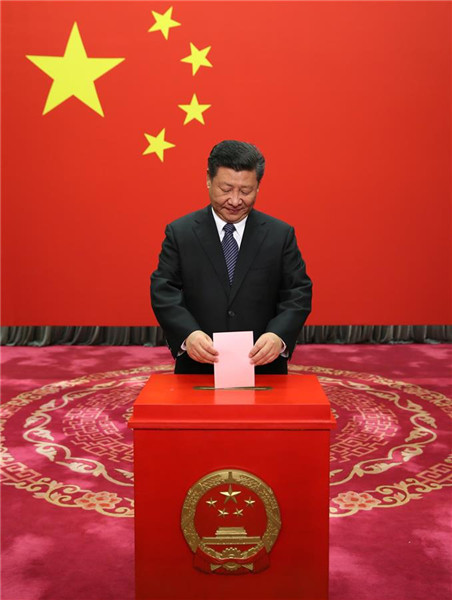 Xi casts vote as local legislative elections begin