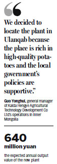 Kaida's $115m potato plant in output trials