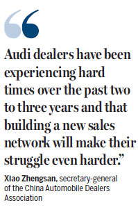 Audi's dealership woes hindering growth