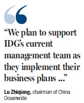 Beijing-based Oceanwide set to buy IDG