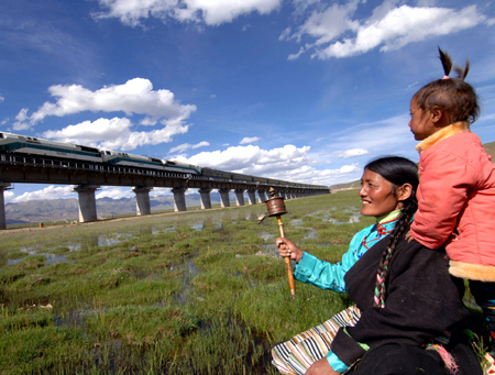 Qinghai-Tibet rail line opens way for future