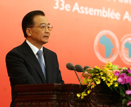 Wen: China will keep all its promises to Africa