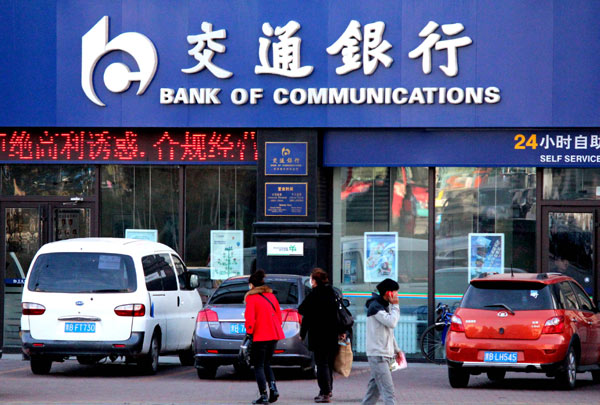 Bank of Communications profits up 6.73% in 2013