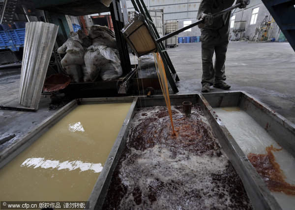 Biodiesel made of 'gutter oil'