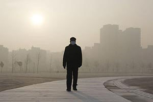 Smog shrouds Beijing again