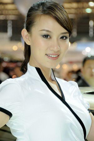 Acura show girl at 2009 Auto Shanghai