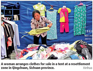 Shops to open in resettlement zones