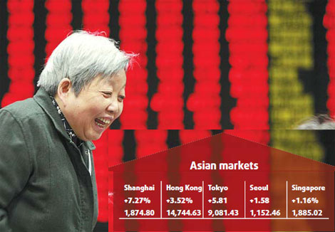 Stocks jump on gov't stimulus plan