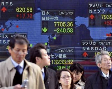 World stocks down amid pessimism over US plans