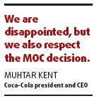 Coke bid for juice maker turns sour