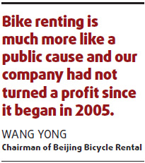 Bicycle rental plan falls flat