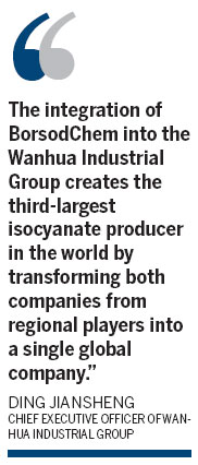 Wanhua Industrial turns gaze to Europe