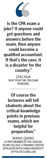 Professional exams face credibility test