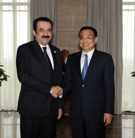 Vice-Premier Li Keqiang meets with foreign leaders