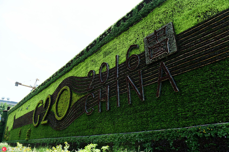 Artistic G20 logos welcome Hangzhou summit