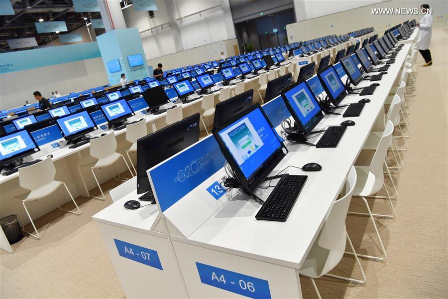 Media center of G20 summit in Hangzhou