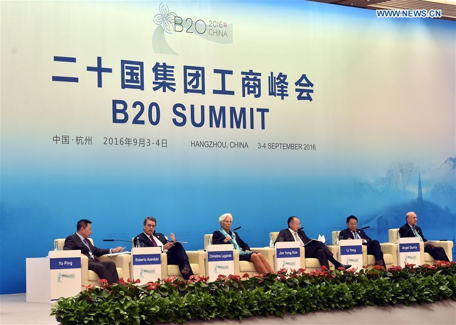 B20 summit starts in China's Hangzhou