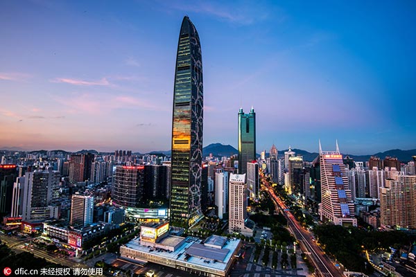 Top 10 Chinese cities in 2016