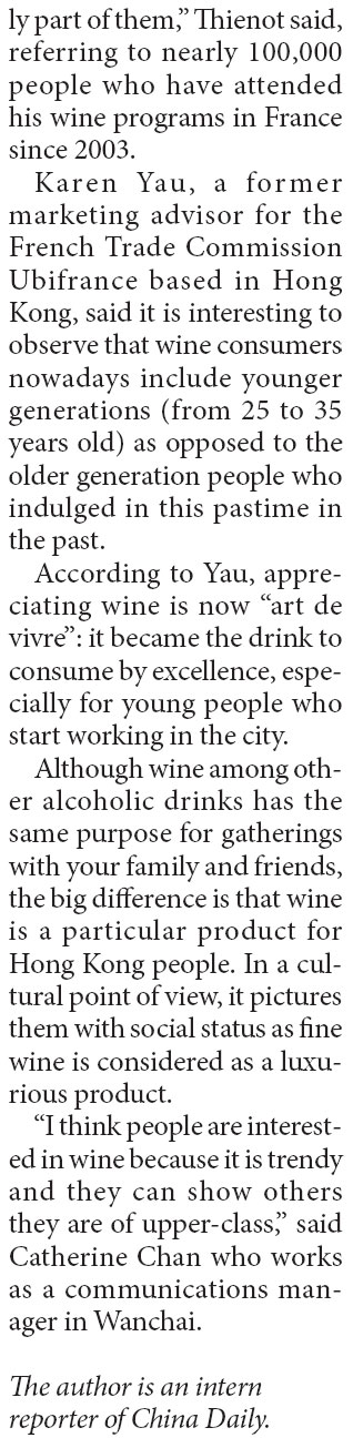 Wine frenzy among the young generation