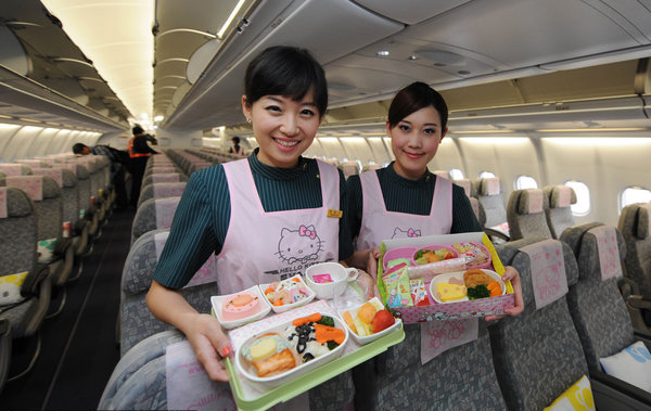 Hello Kitty's magic jet lands in Shanghai