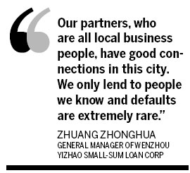 Filling the gap in Wenzhou's finance market