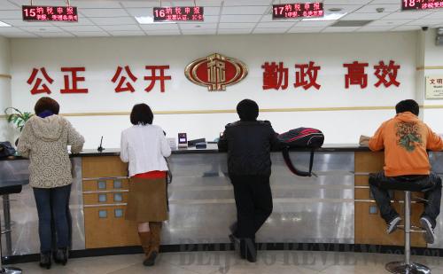China banking on tax reforms to help transform