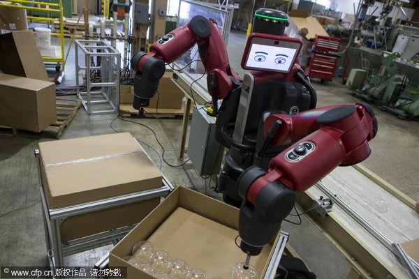 Zhejiang using robots help cut labor costs