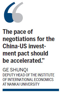 China, US investment talks called top priority