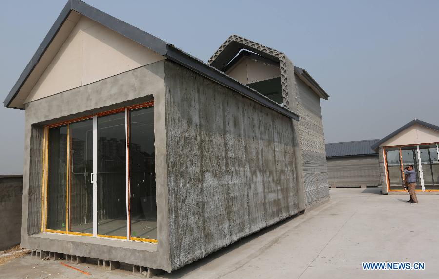 3D-printed houses built in Shanghai