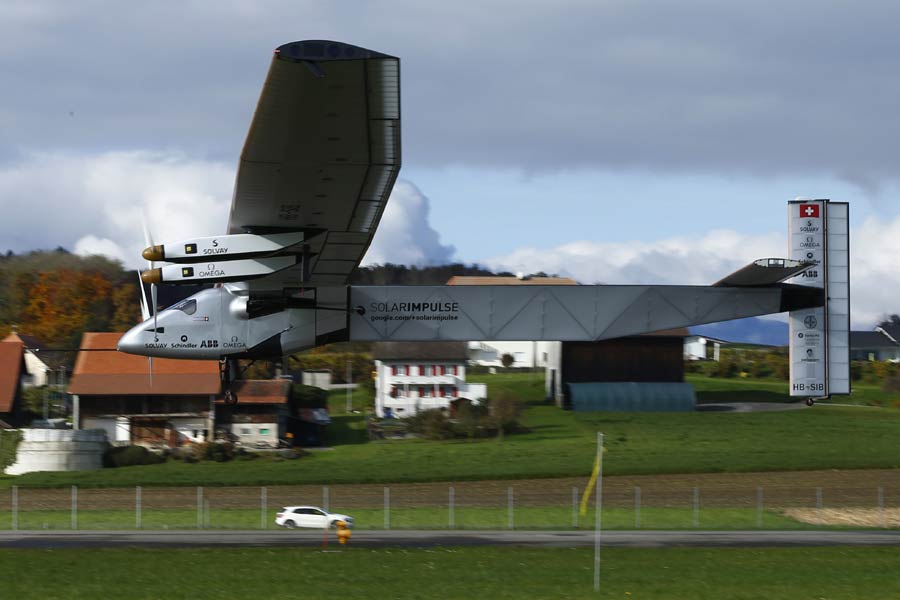 Solar aircraft set for touchdown