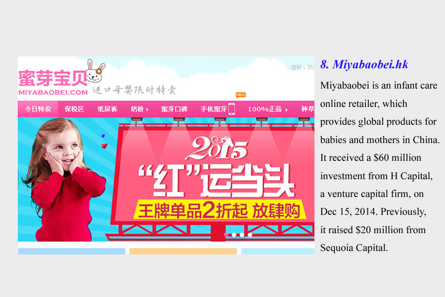 9 websites that provide 'haitao' service in China