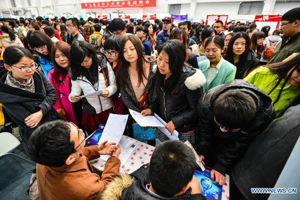 Job fairs for fresh graduates held around China