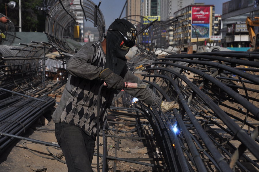 Welders work hard to make a living