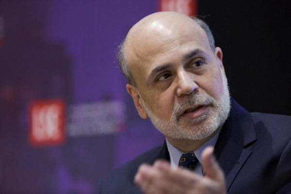 Former Fed chief Bernanke sees<BR>no risk of hard landing in China