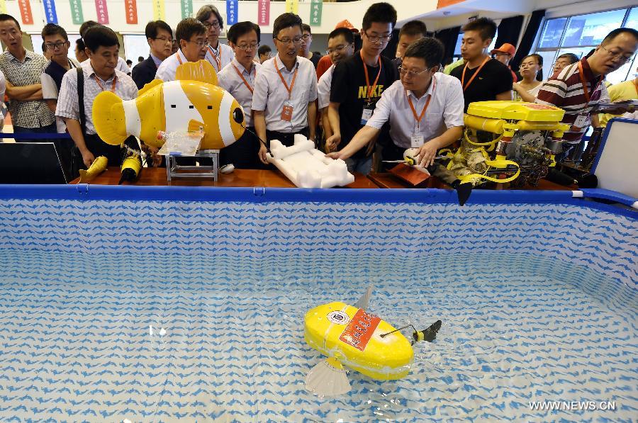 2015 intl underwater robot competition kicks off in Lanzhou