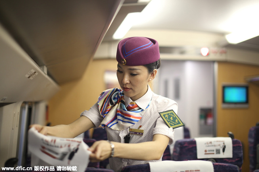 A train attendant's work and life