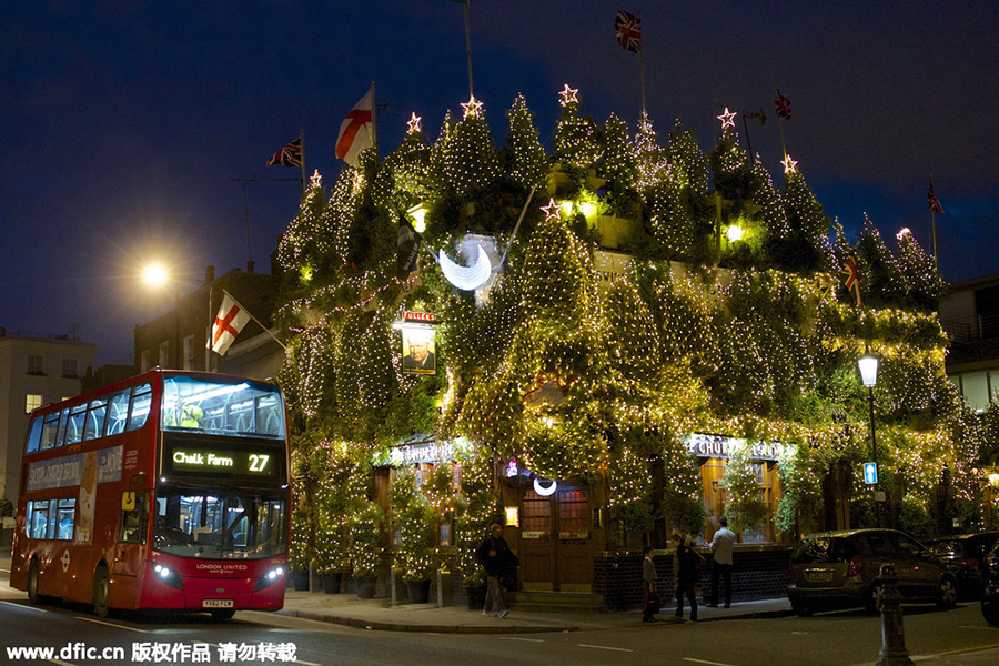 Christmas lights across the world's shopping districts