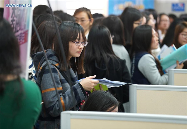 Job fair held particularlly for female college students in E China